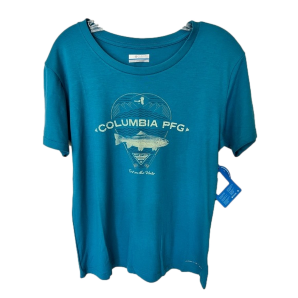 NWT Omni-Shade Columbia Women’s Slack Water Boyfriend SS Shirt Sz. XS UPF 50